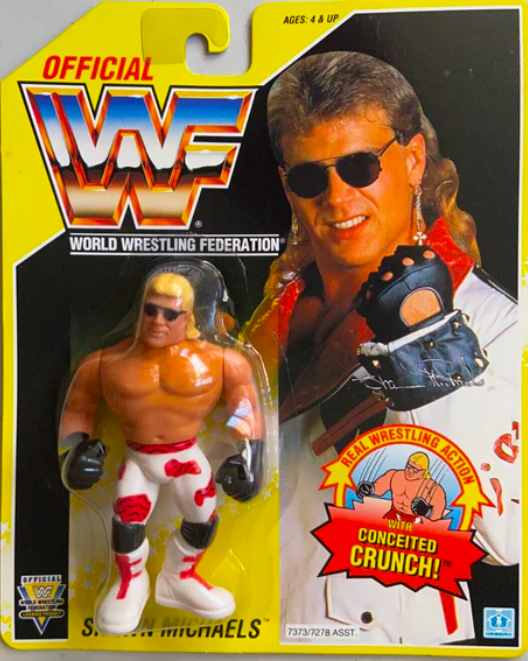 yellow card hasbro Shawn Michaels